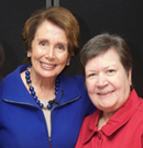 Gilda with Representative Nancy Pelosi